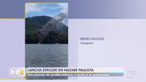 Feridos em explosão de lancha são transferidos para hospital em Jundiaí | Sorocaba e Jundiaí